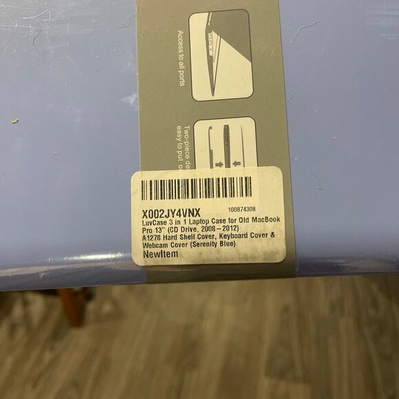 MacBook Pro 13” periwinkle hardshell case 2008-2012 - Picture 4 of 4